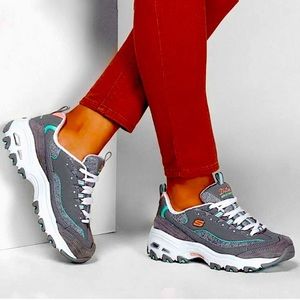 Skechers Running Tennis Sneaker Show Women’s Multicolor Grey Size 11